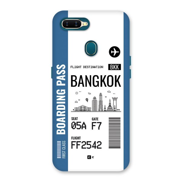 Bangkok Boarding Pass Back Case for Oppo A12s