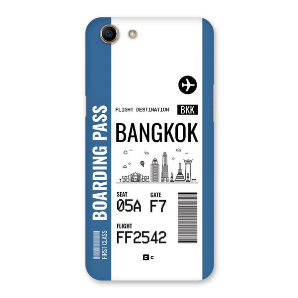 Bangkok Boarding Pass Back Case for Oppo A83 (2018)