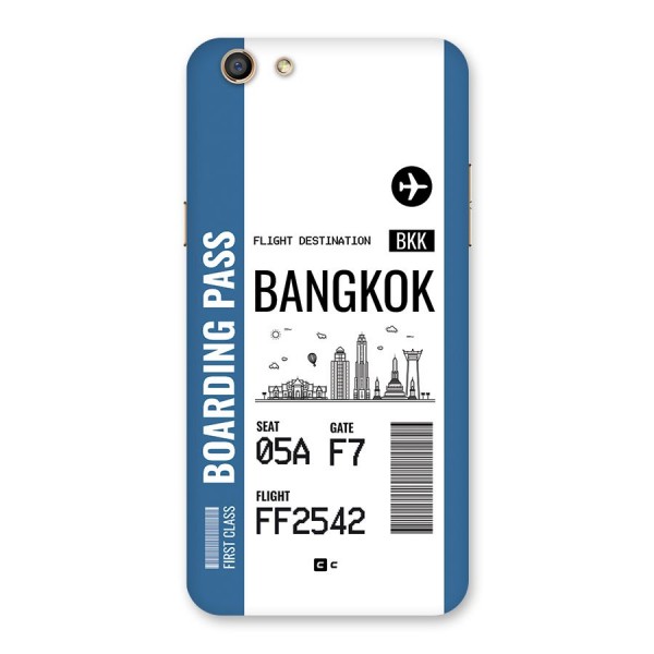 Bangkok Boarding Pass Back Case for Oppo F3