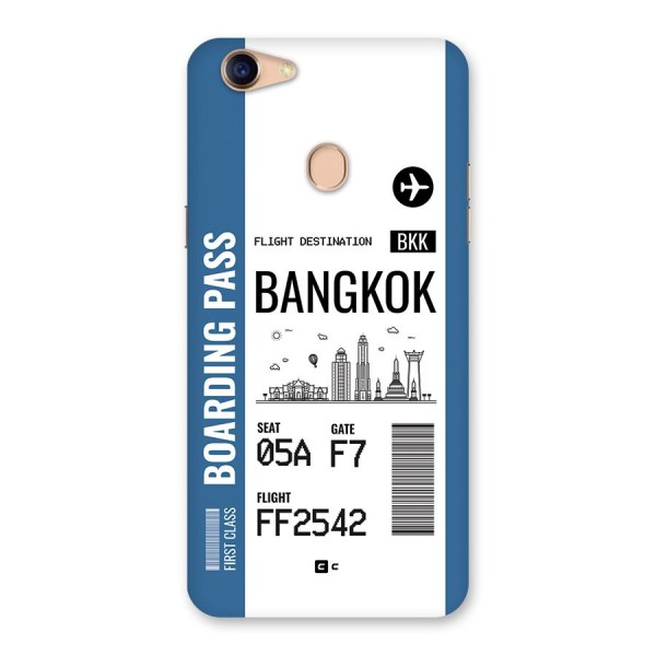 Bangkok Boarding Pass Back Case for Oppo F5
