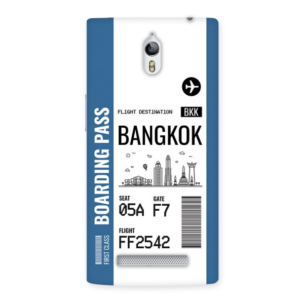 Bangkok Boarding Pass Back Case for Oppo Find 7