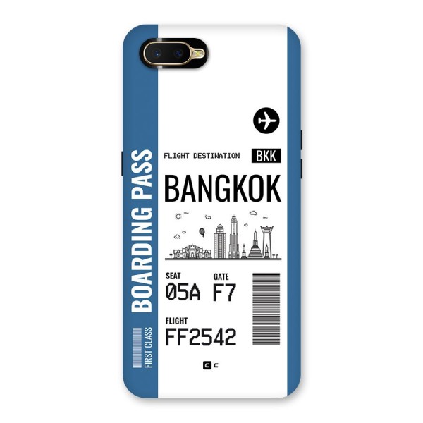 Bangkok Boarding Pass Back Case for Oppo K1