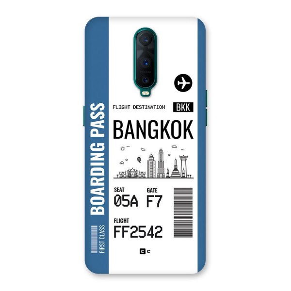 Bangkok Boarding Pass Back Case for Oppo R17 Pro