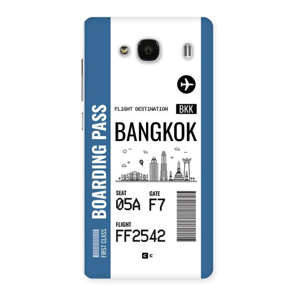 Bangkok Boarding Pass Back Case for Redmi 2s