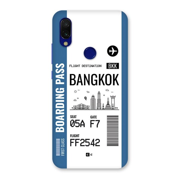 Bangkok Boarding Pass Back Case for Redmi 7