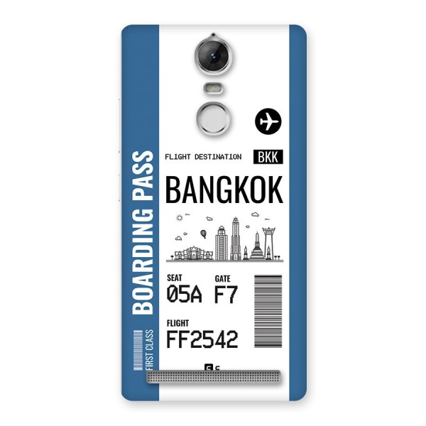 Bangkok Boarding Pass Back Case for Vibe K5 Note
