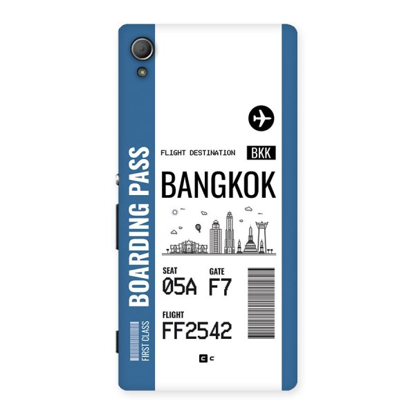 Bangkok Boarding Pass Back Case for Xperia Z4