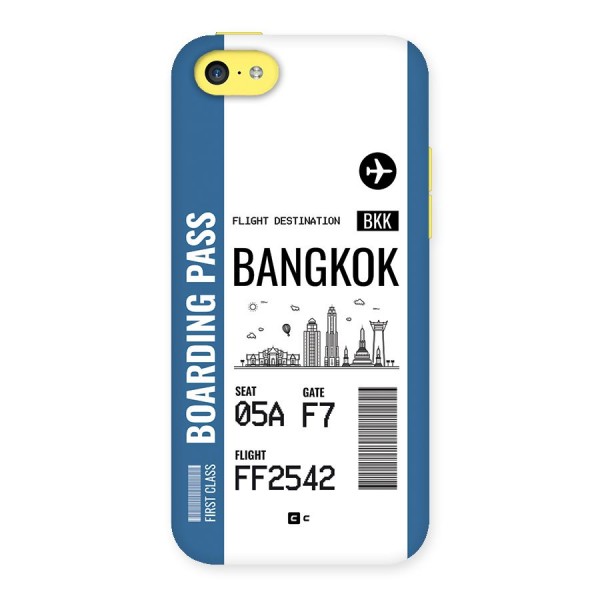 Bangkok Boarding Pass Back Case for iPhone 5C