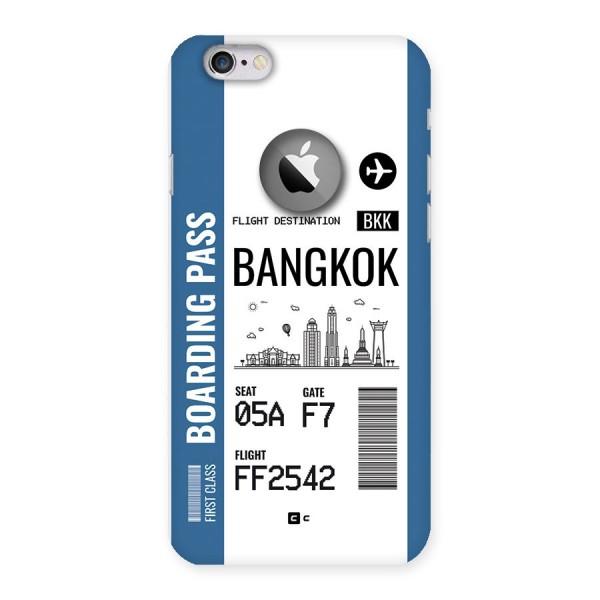 Bangkok Boarding Pass Back Case for iPhone 6 Logo Cut