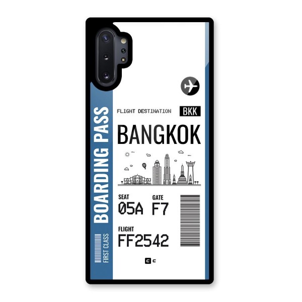 Bangkok Boarding Pass Glass Back Case for Galaxy Note 10 Plus