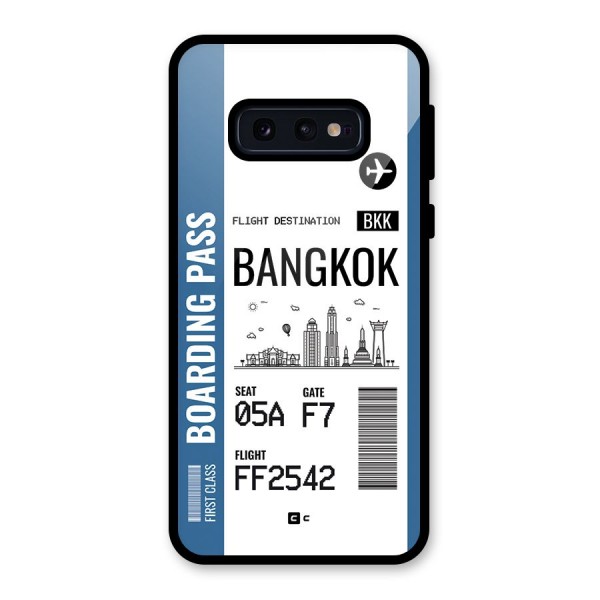 Bangkok Boarding Pass Glass Back Case for Galaxy S10e