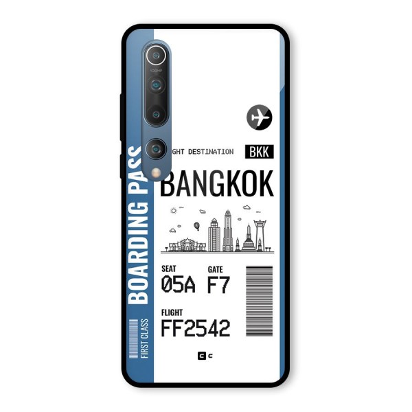 Bangkok Boarding Pass Glass Back Case for Mi 10