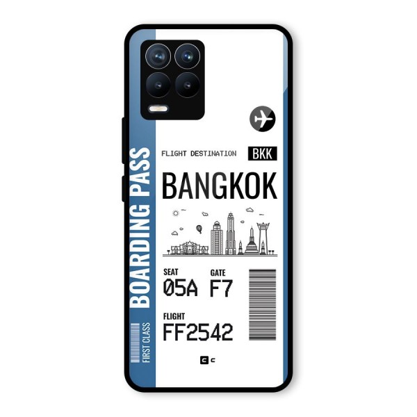 Bangkok Boarding Pass Glass Back Case for Realme 8 Pro