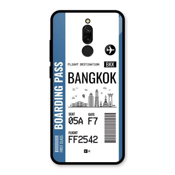 Bangkok Boarding Pass Glass Back Case for Redmi 8