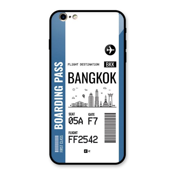 Bangkok Boarding Pass Glass Back Case for iPhone 6 Plus 6S Plus