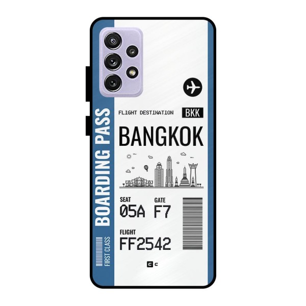 Bangkok Boarding Pass Metal Back Case for Galaxy A72