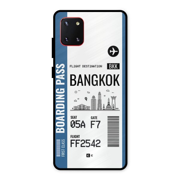 Bangkok Boarding Pass Metal Back Case for Galaxy Note 10 Lite