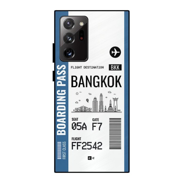 Bangkok Boarding Pass Metal Back Case for Galaxy Note 20 Ultra
