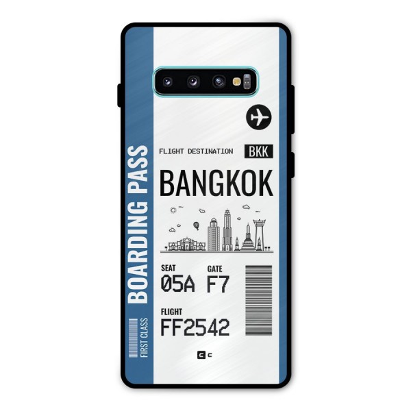 Bangkok Boarding Pass Metal Back Case for Galaxy S10 Plus
