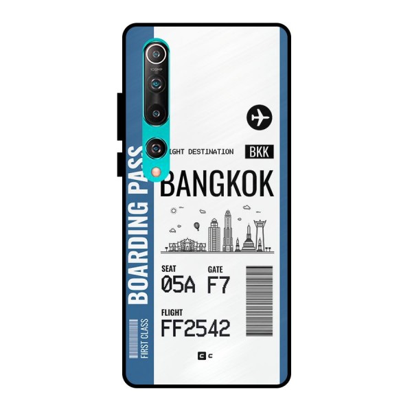 Bangkok Boarding Pass Metal Back Case for Mi 10