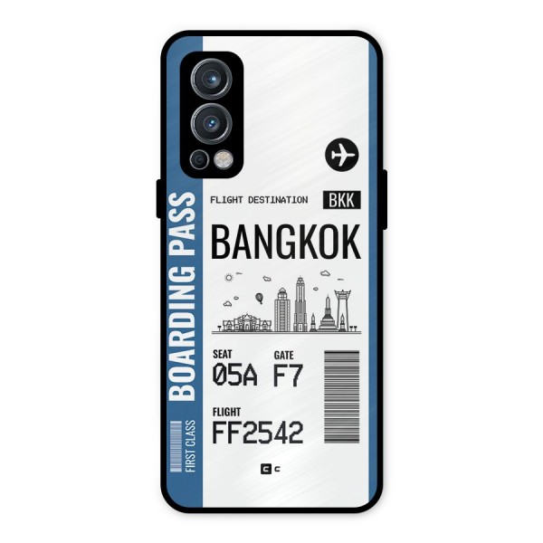 Bangkok Boarding Pass Metal Back Case for OnePlus Nord 2 5G