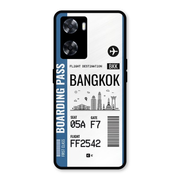 Bangkok Boarding Pass Metal Back Case for Oppo A57 2022