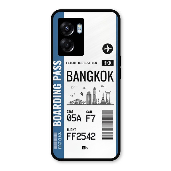 Bangkok Boarding Pass Metal Back Case for Oppo K10 (5G)