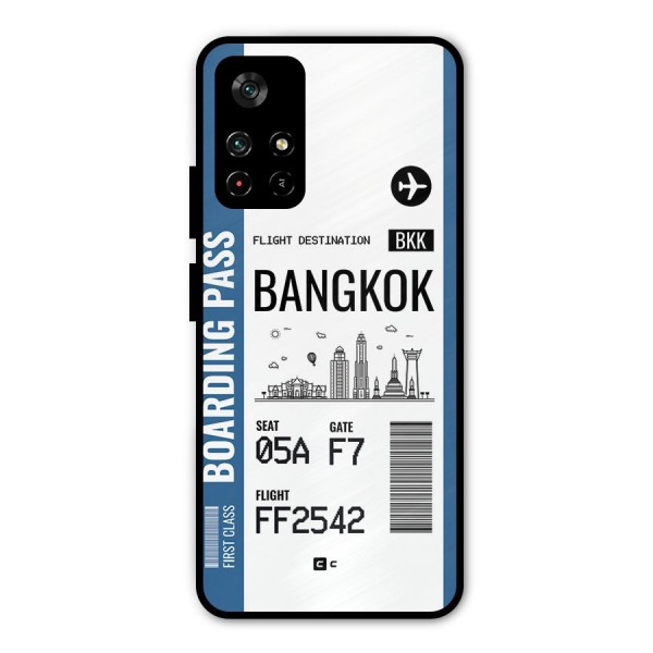 Bangkok Boarding Pass Metal Back Case for Poco M4 Pro 5G