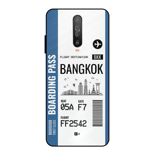 Bangkok Boarding Pass Metal Back Case for Poco X2