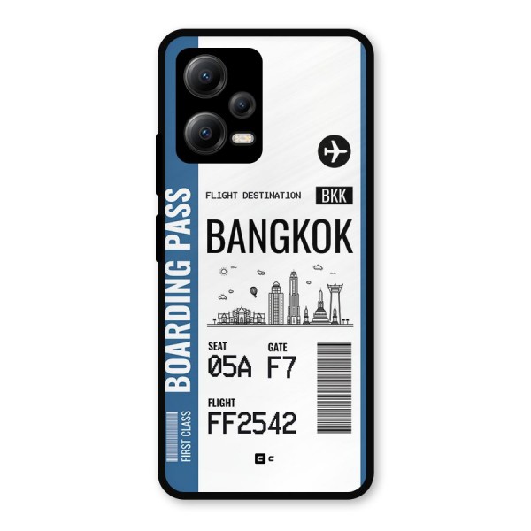 Bangkok Boarding Pass Metal Back Case for Poco X5