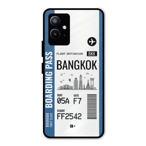 Bangkok Boarding Pass Metal Back Case for Vivo T1 5G