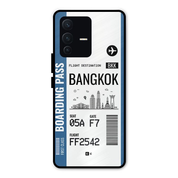 Bangkok Boarding Pass Metal Back Case for Vivo V23 Pro