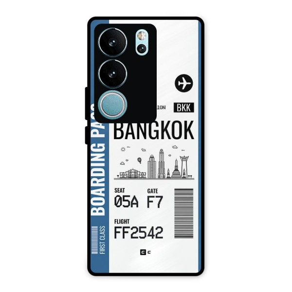 Bangkok Boarding Pass Metal Back Case for Vivo V29