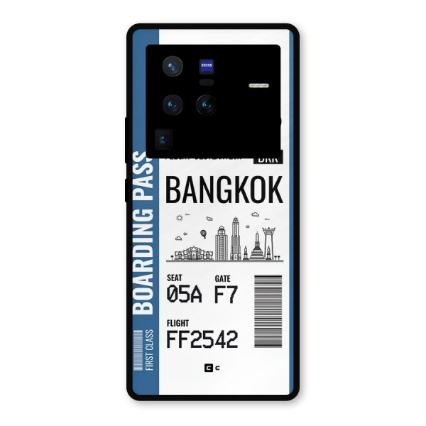 Bangkok Boarding Pass Metal Back Case for Vivo X80 Pro