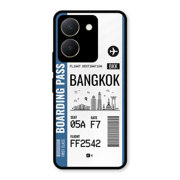 Bangkok Boarding Pass Metal Back Case for Vivo Y36