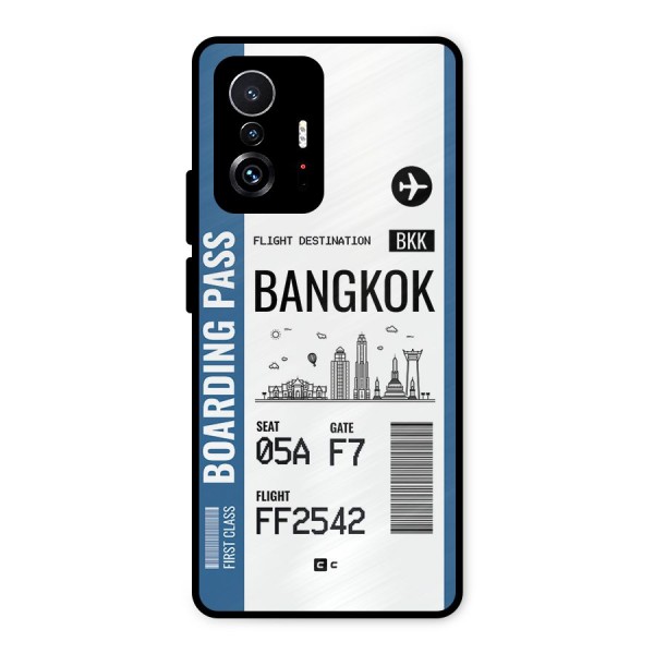 Bangkok Boarding Pass Metal Back Case for Xiaomi 11T Pro