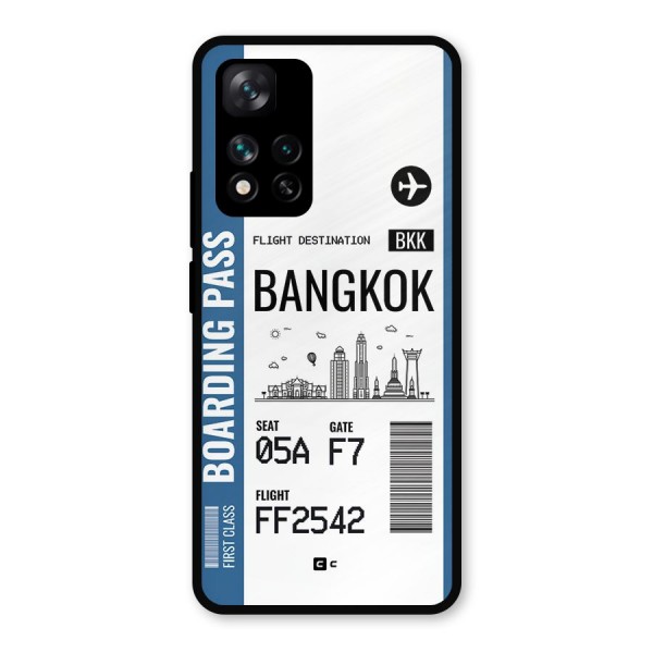 Bangkok Boarding Pass Metal Back Case for Xiaomi 11i Hypercharge 5G