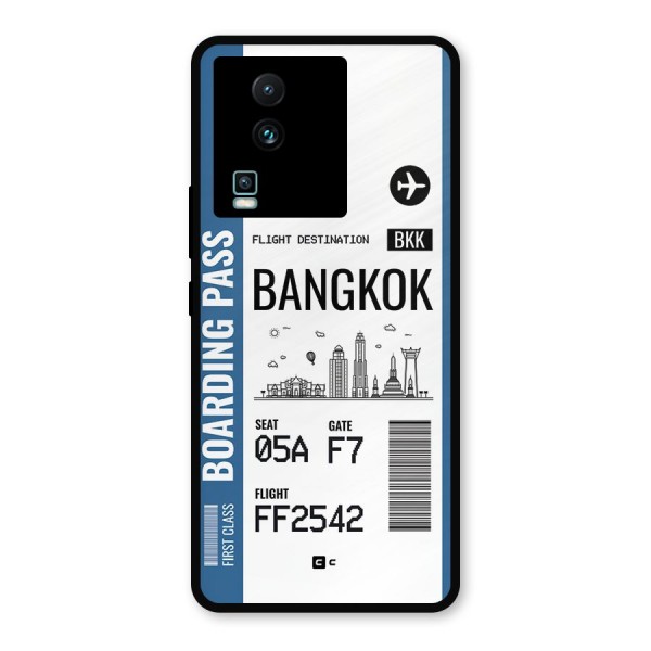Bangkok Boarding Pass Metal Back Case for iQOO Neo 7 Pro