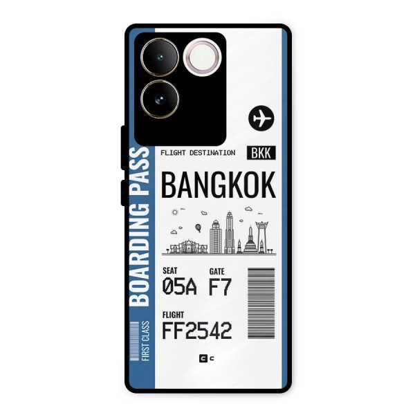 Bangkok Boarding Pass Metal Back Case for iQOO Z7 Pro