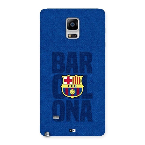 Barcelona Typography Back Case for Galaxy Note 4