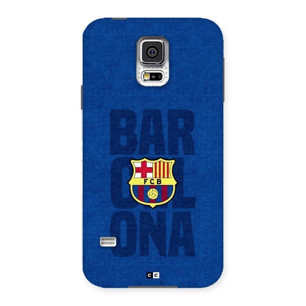 Barcelona Typography Back Case for Galaxy S5