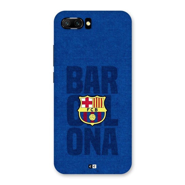 Barcelona Typography Back Case for Honor 10