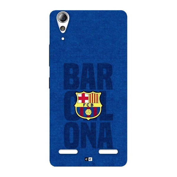 Barcelona Typography Back Case for Lenovo A6000