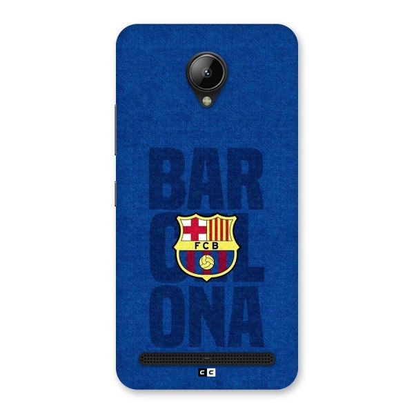 Barcelona Typography Back Case for Lenovo C2
