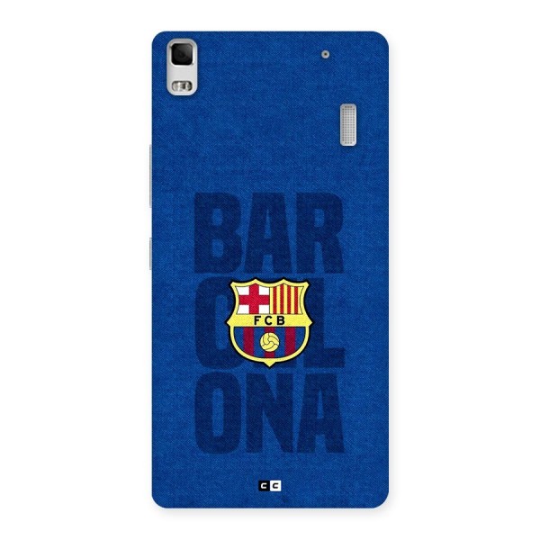 Barcelona Typography Back Case for Lenovo K3 Note