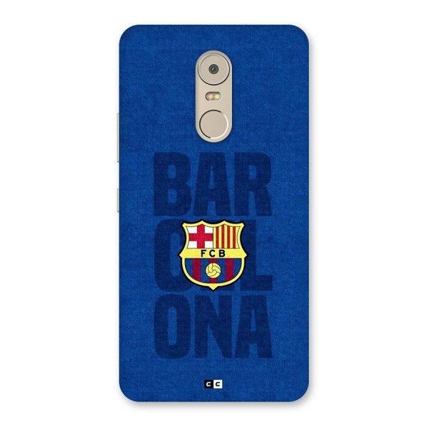 Barcelona Typography Back Case for Lenovo K6 Note