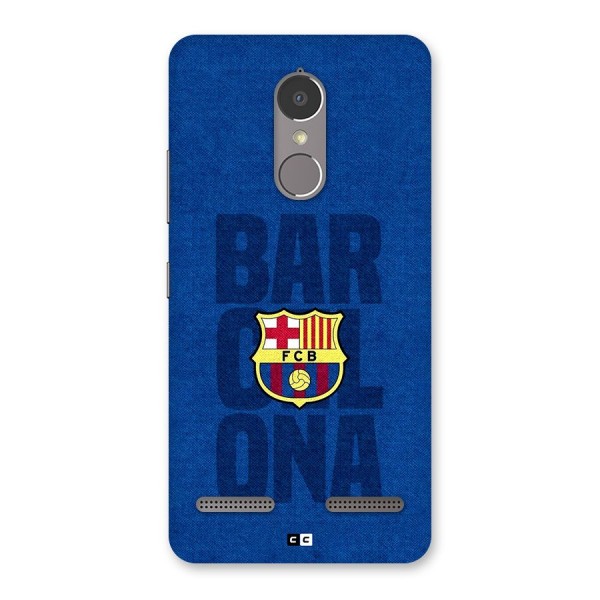 Barcelona Typography Back Case for Lenovo K6 Power