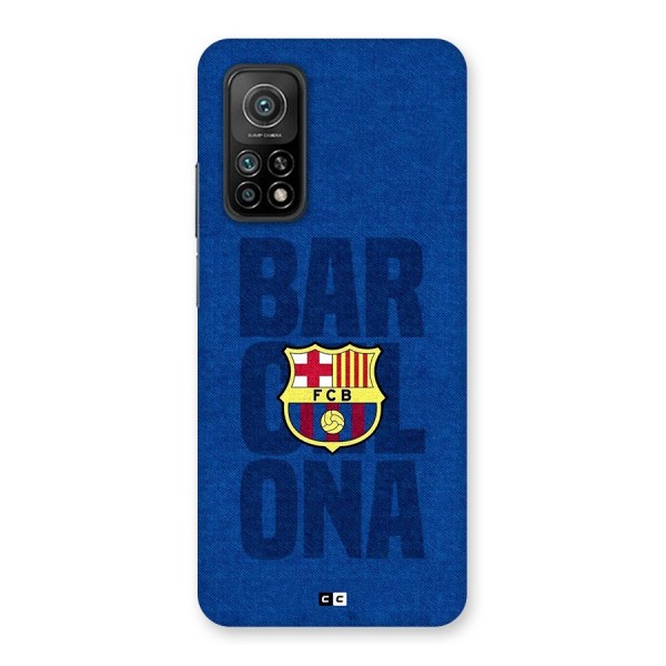 Barcelona Typography Back Case for Mi 10T 5G