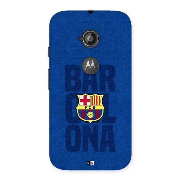 Barcelona Typography Back Case for Moto E 2nd Gen