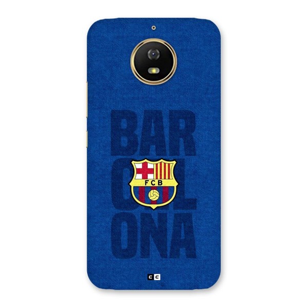 Barcelona Typography Back Case for Moto G5s